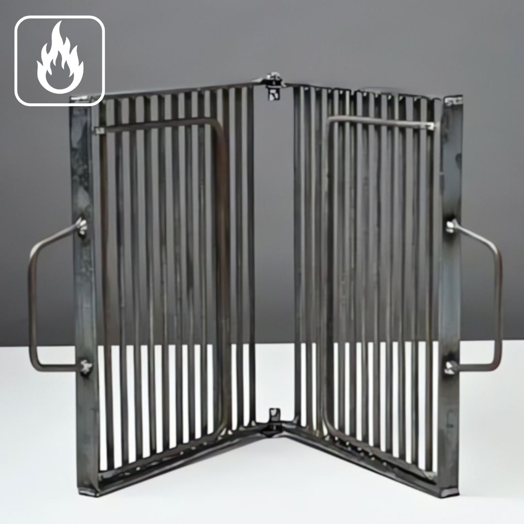 Grelha Dobrável Portátil de Aço Inox 304 - 60 x 40 cm